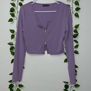 Purple Shein crop top